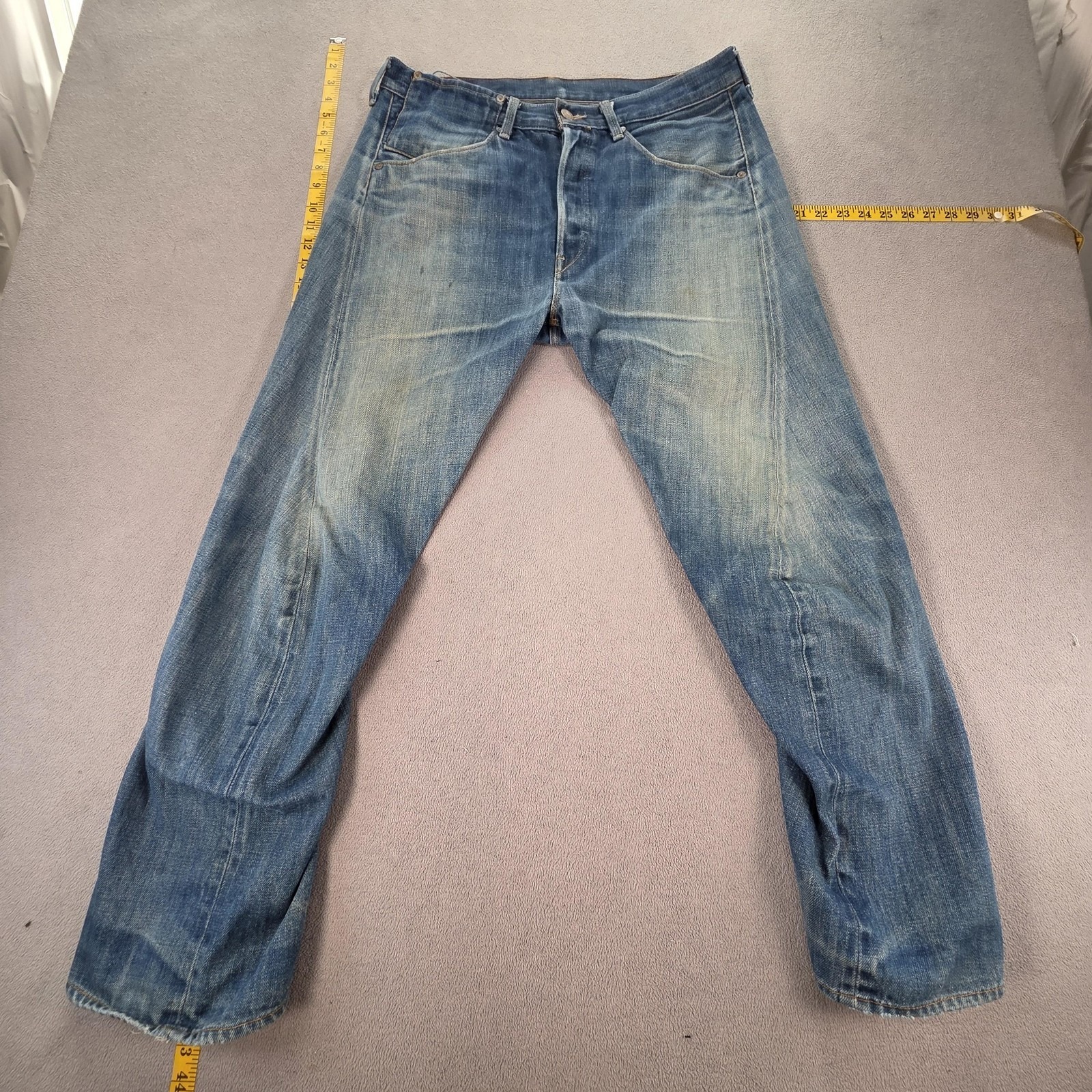 Vtg Levis Engineered Red Jeans Mens Blue Med Wash Relaxed Twisted One Fits 32x29